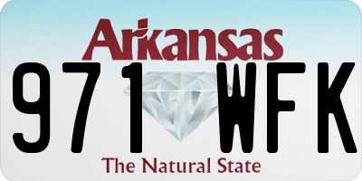 AR license plate 971WFK