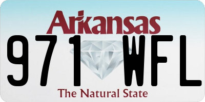 AR license plate 971WFL
