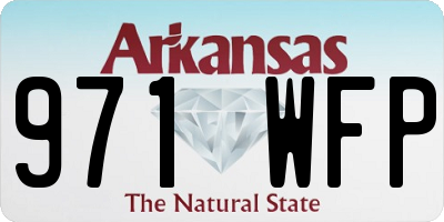 AR license plate 971WFP