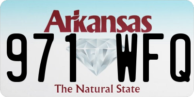 AR license plate 971WFQ
