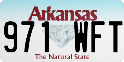 AR license plate 971WFT