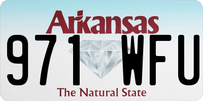 AR license plate 971WFU