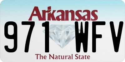 AR license plate 971WFV