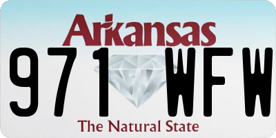 AR license plate 971WFW
