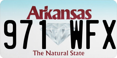 AR license plate 971WFX