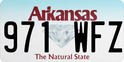 AR license plate 971WFZ