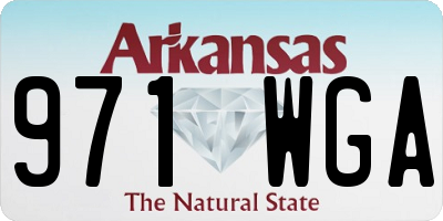 AR license plate 971WGA