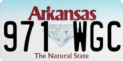 AR license plate 971WGC