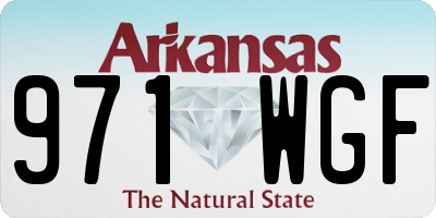 AR license plate 971WGF