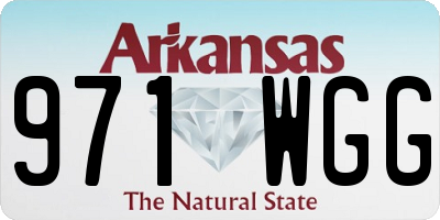 AR license plate 971WGG
