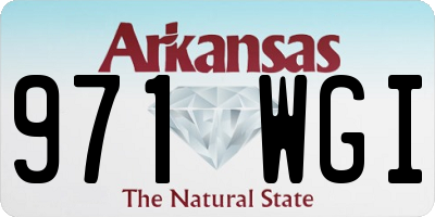 AR license plate 971WGI