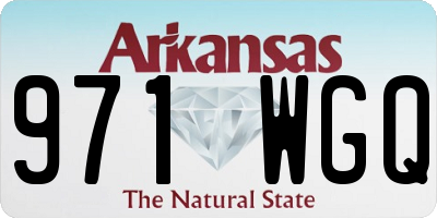 AR license plate 971WGQ