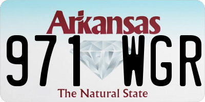 AR license plate 971WGR