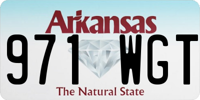 AR license plate 971WGT