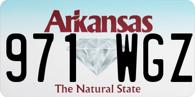 AR license plate 971WGZ