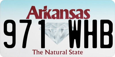 AR license plate 971WHB