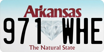 AR license plate 971WHE