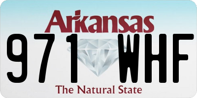 AR license plate 971WHF