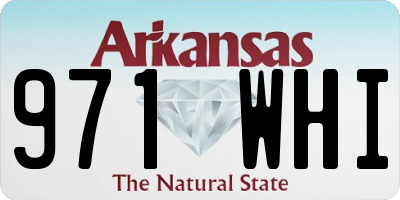 AR license plate 971WHI