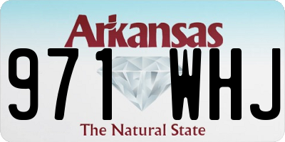 AR license plate 971WHJ