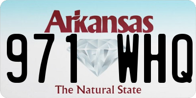 AR license plate 971WHQ
