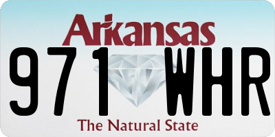 AR license plate 971WHR