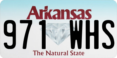 AR license plate 971WHS
