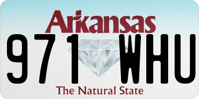 AR license plate 971WHU