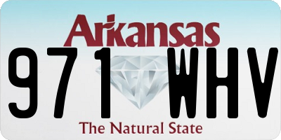 AR license plate 971WHV