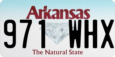 AR license plate 971WHX