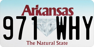 AR license plate 971WHY