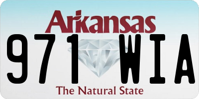 AR license plate 971WIA