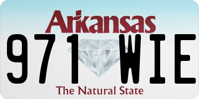 AR license plate 971WIE