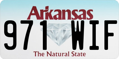AR license plate 971WIF