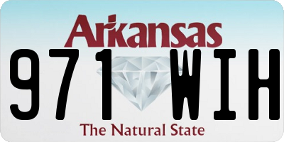 AR license plate 971WIH