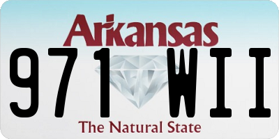 AR license plate 971WII