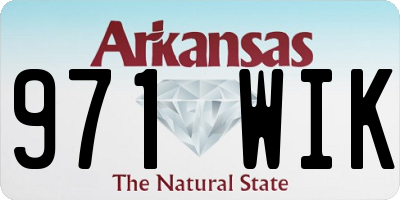 AR license plate 971WIK