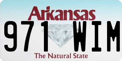 AR license plate 971WIM