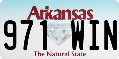 AR license plate 971WIN