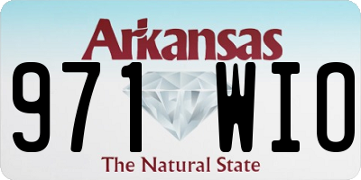 AR license plate 971WIO