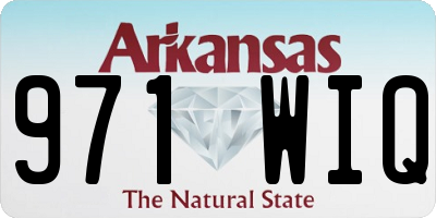 AR license plate 971WIQ