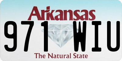 AR license plate 971WIU