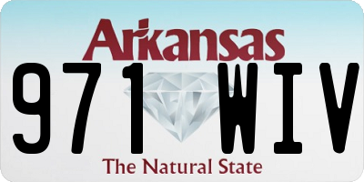 AR license plate 971WIV
