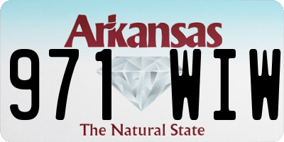 AR license plate 971WIW