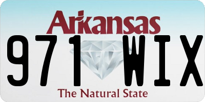 AR license plate 971WIX