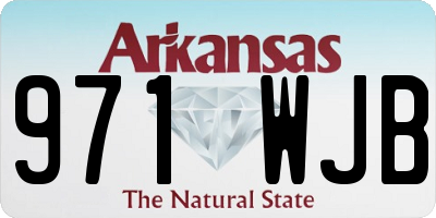 AR license plate 971WJB