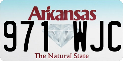 AR license plate 971WJC