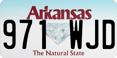 AR license plate 971WJD