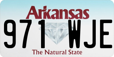 AR license plate 971WJE
