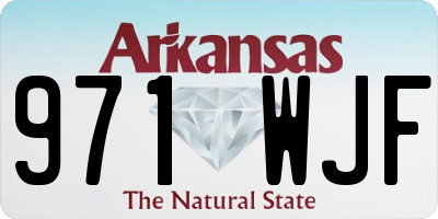 AR license plate 971WJF